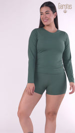 CAMIBUSO MUJER BÁSICO ACUAFIT VERDE 7153