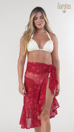 PAREO BOLERO MALLA ESTAMPADA LUNEC 9028