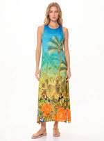 VESTIDO MIDI FRESCO CON ESTAMPADO SELVÁTICO EN CENEFA – 8080