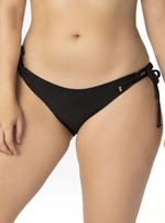 PANTY LATERAL AJUSTABLE EN RIB NEGRO 3776