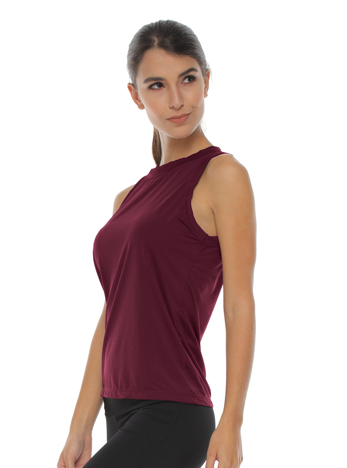 Camiseta Deportiva Manga Sisa Vino Tinto 4857